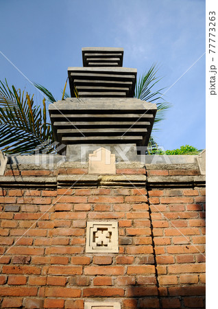 Stone work design and detail at Old Masjid Besar Mataram Kotagede, Jogjakarta Indonesia. According to history, the mosque was build on 1575. Stone work design and detail at Old Masjid Besar Mataram Kotagede, Jogjakarta Indonesia. According to history, the mosque was build on 1575. 77773263