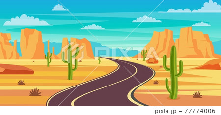 Road in desert Road in desert 77774006