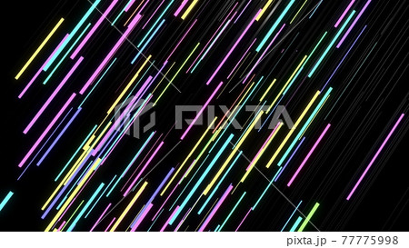 3d render. Neon glow background with sticks like light bulbs lighting in multicolor light. Black sticks. 3d render. Neon glow background with sticks like light bulbs lighting in multicolor light. Black sticks. 77775998