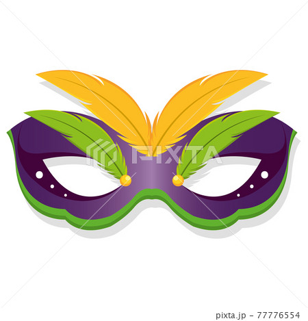 Isolated colored mardi gras mask Isolated colored mardi gras mask 77776554