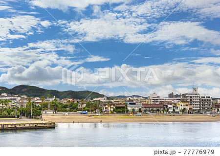 [神奈川・久里浜] 浦賀水道に面する三浦半島の横須賀市にある久里浜海岸。 77776979