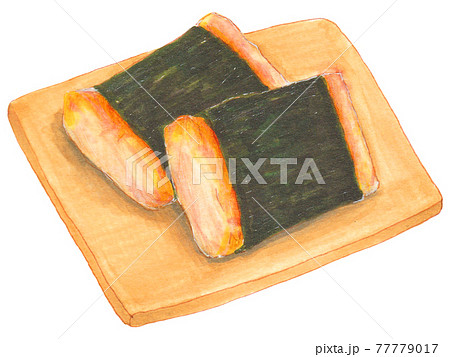 手描き飲食メニュー　磯辺焼き 77779017