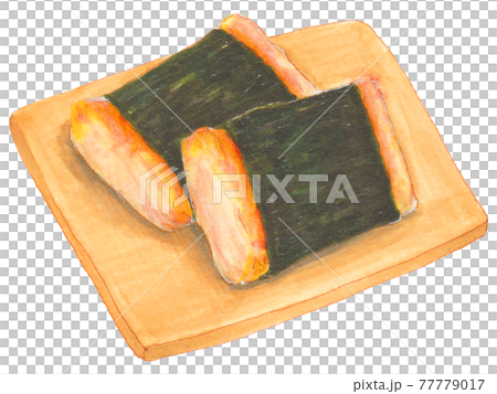 手描き飲食メニュー　磯辺焼き 77779017