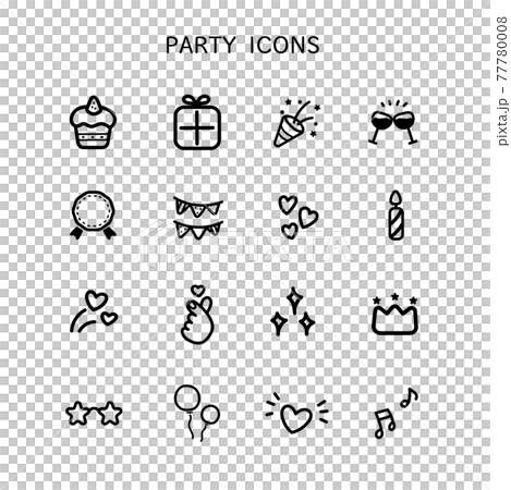 派對圖標 77780008