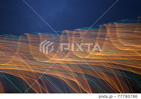 abstract night light wave line abstract night light wave line 77780786