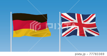 ドイツとイギリスの国旗 77783369