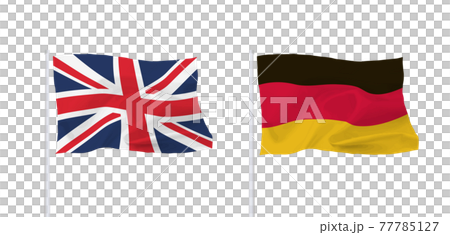 German and British flags 77785127