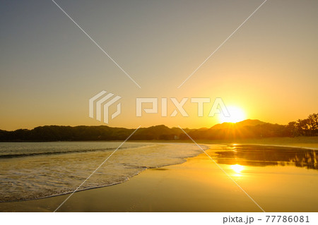 弓ヶ浜・夕景 弓ヶ浜・夕景 77786081