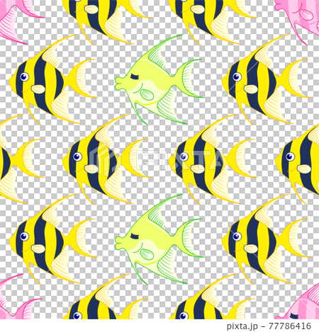 Tropical fish-like character texture 77786416