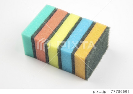 colored washcloth for washing dishes. cleaning and cleanliness 77786692