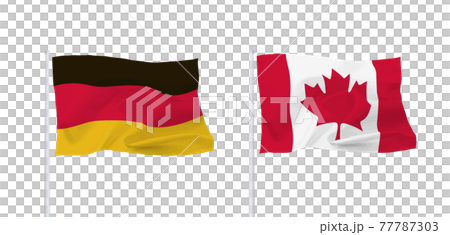 德國和加拿大國旗 77787303