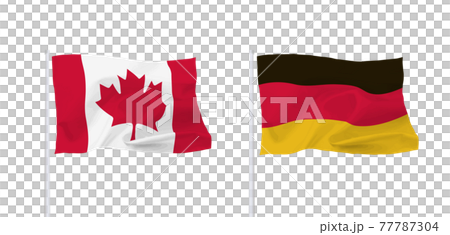 德國和加拿大國旗 77787304