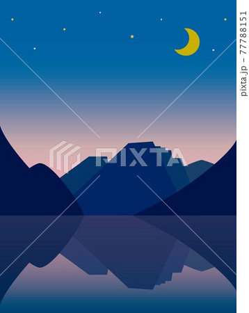 ブライエス湖　lago　di　braies　イタリア　italia　夕景 77788151