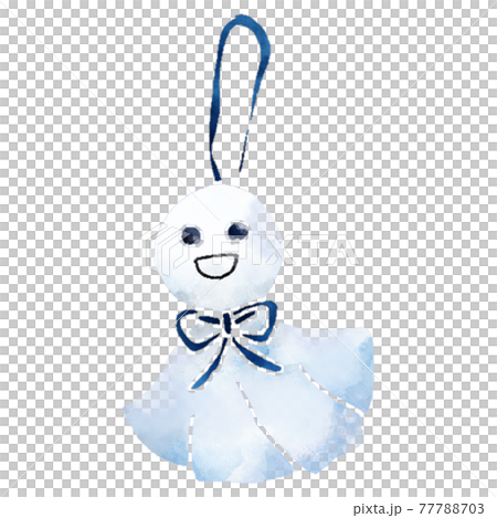 水彩風格的 Teru Teru Bozu 插圖 水彩風格的 Teru Teru Bozu 插圖 77788703
