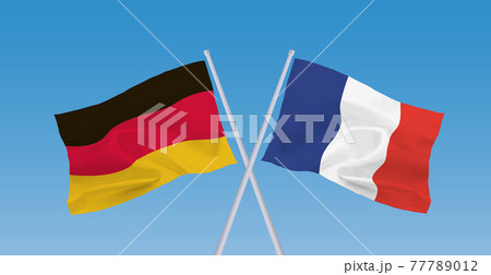 ドイツとフランスの国旗 77789012
