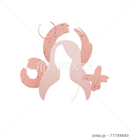 Girl with noughts and crosses isolated on white Girl with noughts and crosses isolated on white 77789680