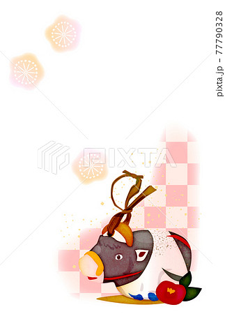 牛ののごみ人形 土鈴のイラスト素材 牛ののごみ人形 土鈴のイラスト素材
