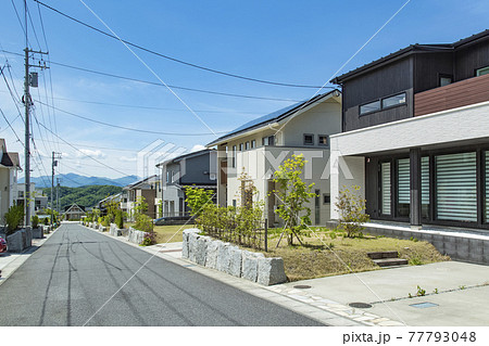 郊外の住宅地 77793048