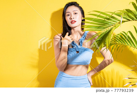Woman, bikini, summer 77793239