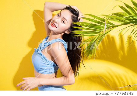 Woman, bikini, summer 77793245