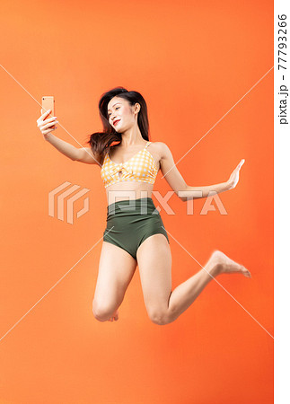 Woman, bikini, summer 77793266