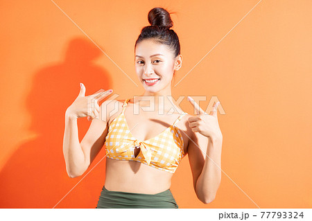 Woman, bikini, summer 77793324