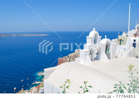 サントリーニ島イアの風景 77794853