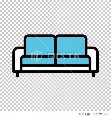 家具アイコン ソファのイラスト素材 家具アイコン ソファのイラスト素材