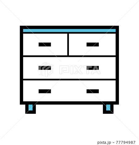 家具アイコン 収納家具のイラスト素材
