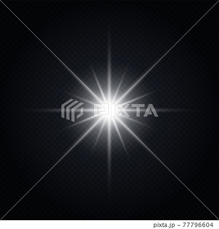 黒背景のキラキラ光素材イラスト ベクターあり のイラスト素材