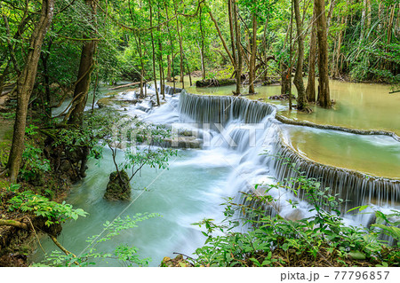 Huai Mae Khamin Waterfall level 6, Khuean Srinagarindra National Park, Kanchanaburi, Thailand 77796857