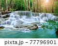 Huai Mae Khamin Waterfall level 6, Khuean Srinagarindra National Park, Kanchanaburi, Thailand 77796901