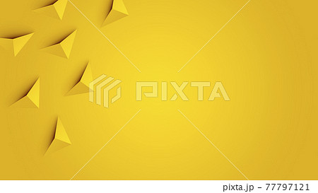 三角形の突起物、幾何学模様の背景素材、3Dイラストレーション 77797121