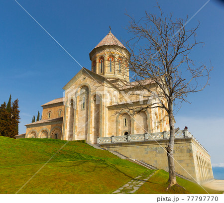 Picturesque view of Monastery at Bodbe, Georgia 77797770