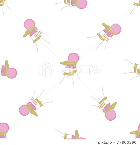 Illustration on theme colorful modern child high chair 77800590