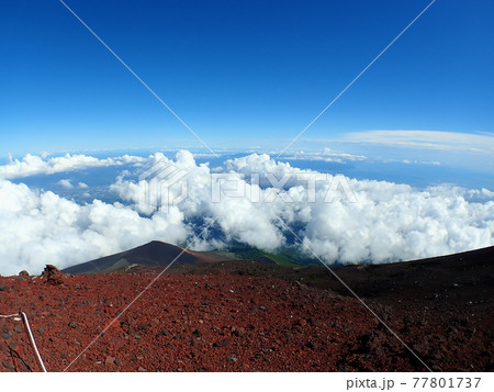 富士山8合目からの風景 77801737
