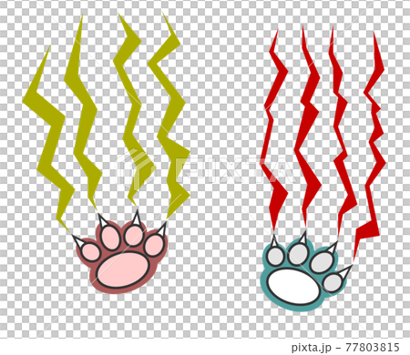 爪で傷を付ける動物のイラスト 77803815