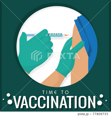 Person getting vaccinated Time to vaccination 77809735
