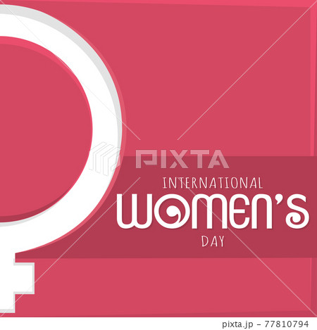 Female woman symbol Women day 77810794
