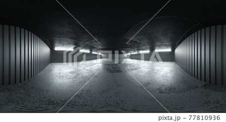 Full spherical seamless panorama 360 degrees angle view of concrete hall empty building interior 3d render illustration hdri hdr vr style Full spherical seamless panorama 360 degrees angle view of concrete hall empty building interior 3d render illustration hdri hdr vr style 77810936
