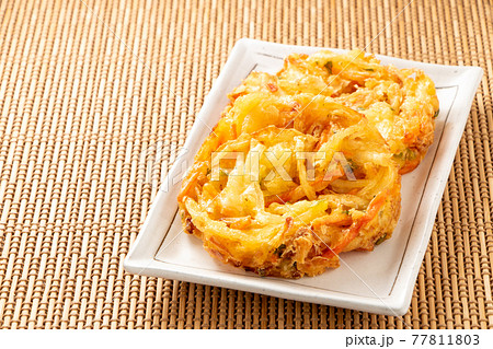 かき揚げ(野菜かき揚げ)。 77811803