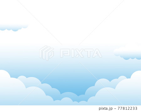 背景素材 空 雲 風景 青空のイラスト素材