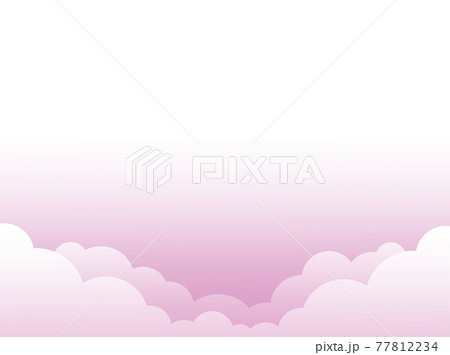 背景素材 空 風景 雲なし ピンクのイラスト素材