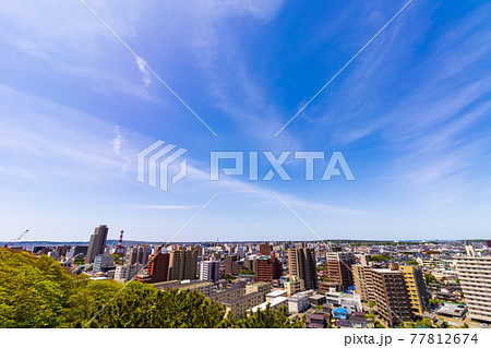 都市風景　秋田県秋田市　5月 77812674