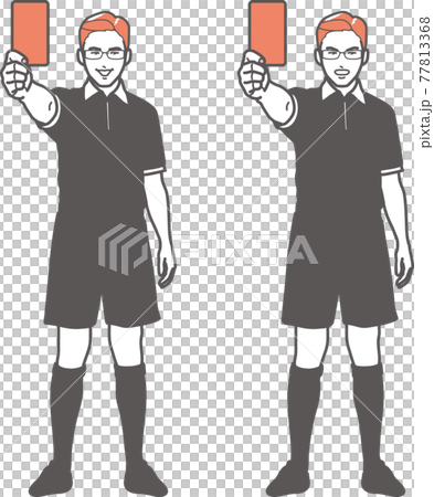 男子發紅牌(全身) 男子發紅牌(全身) 77813368