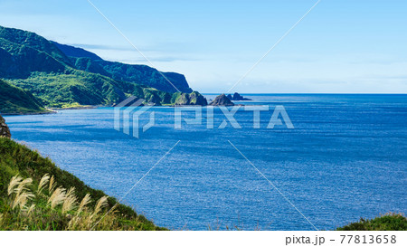 北海道　積丹半島　神威岬から眺望 77813658