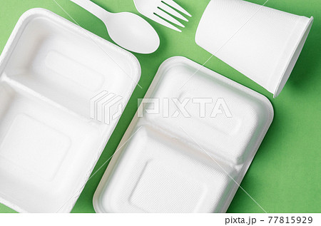Eco friendly biodegradable paper disposable for packaging food and paper glass. Eco friendly biodegradable paper disposable for packaging food and paper glass. 77815929