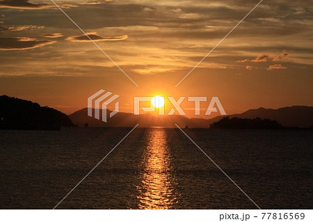 沈む夕日 沈む夕日 77816569