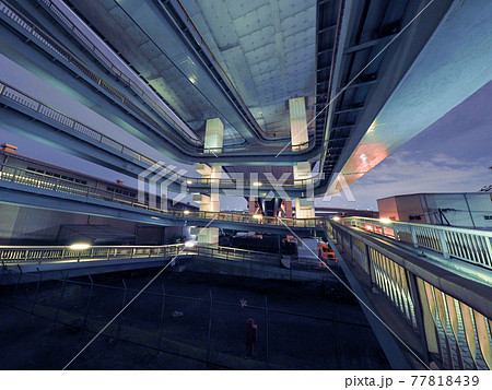 此花大橋 ループ歩道橋 77818439