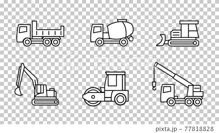 重型設備施工設備車輛圖標集 77818828